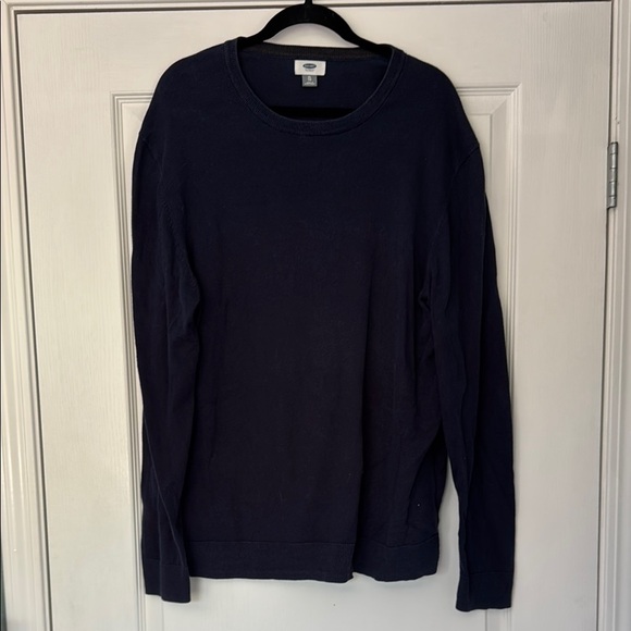 Old Navy Blue V-Neck Sweater Classic Knit - Picture 1 of 5